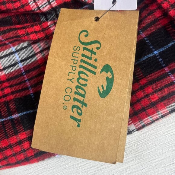 Stillwater Supply Co Flannel Shirt Mens XL Red Plaid New Fall - Picture 9 of 12